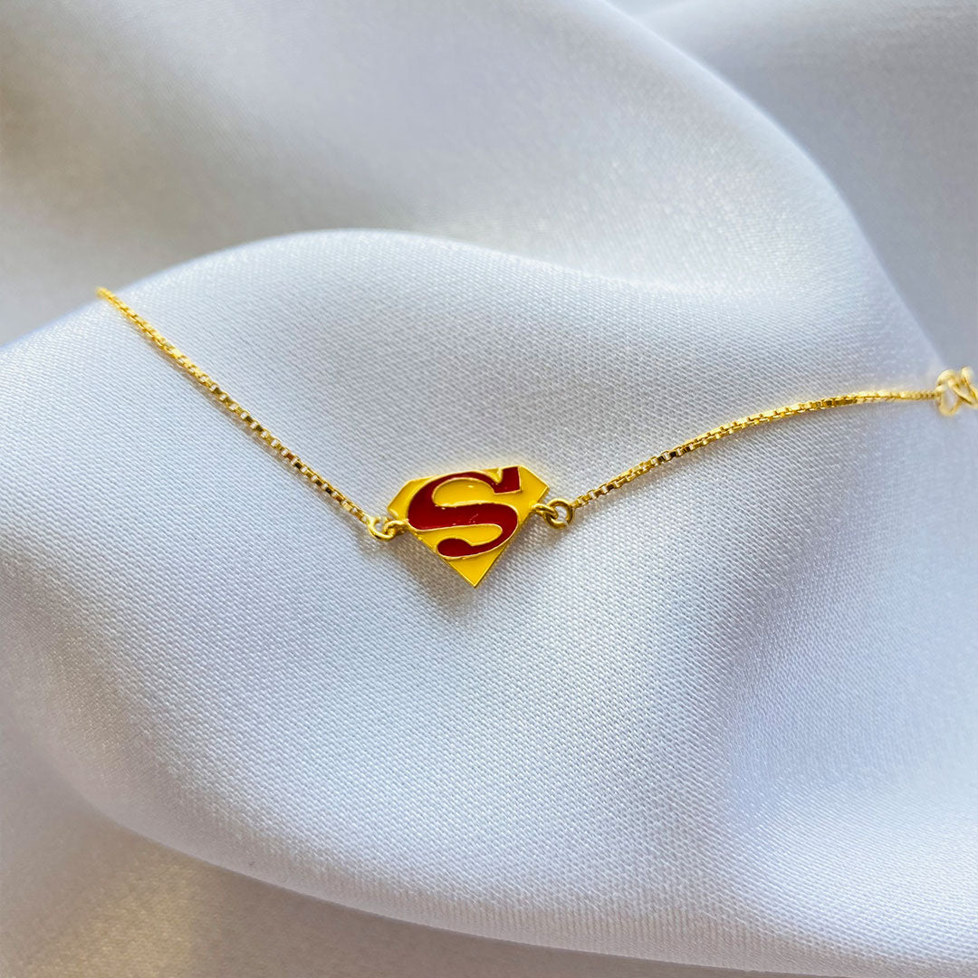 Superman Silver Bracelet