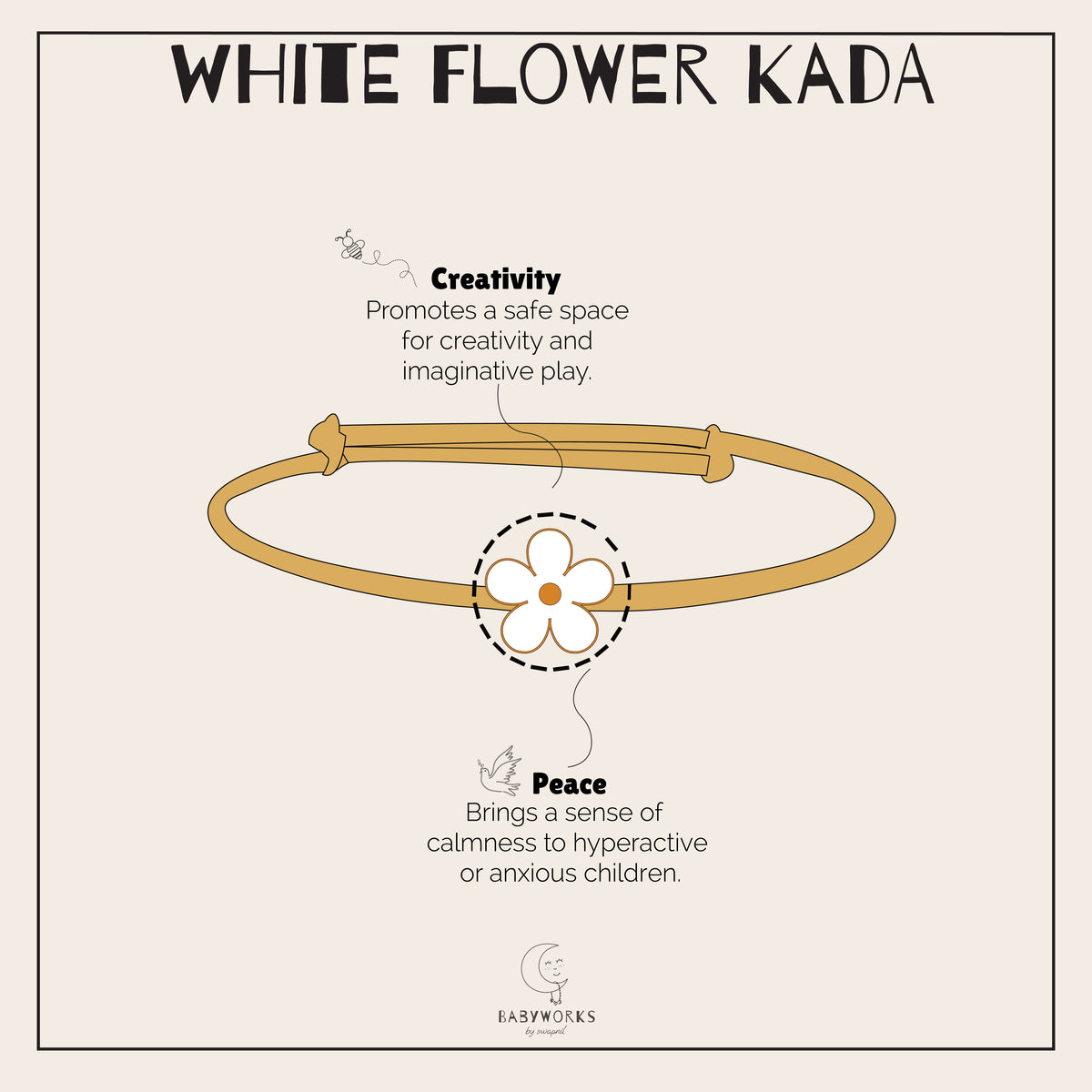 White Flower Kada Silver feature image