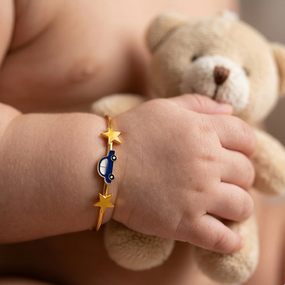 The Sparkling Ride Silver Kada